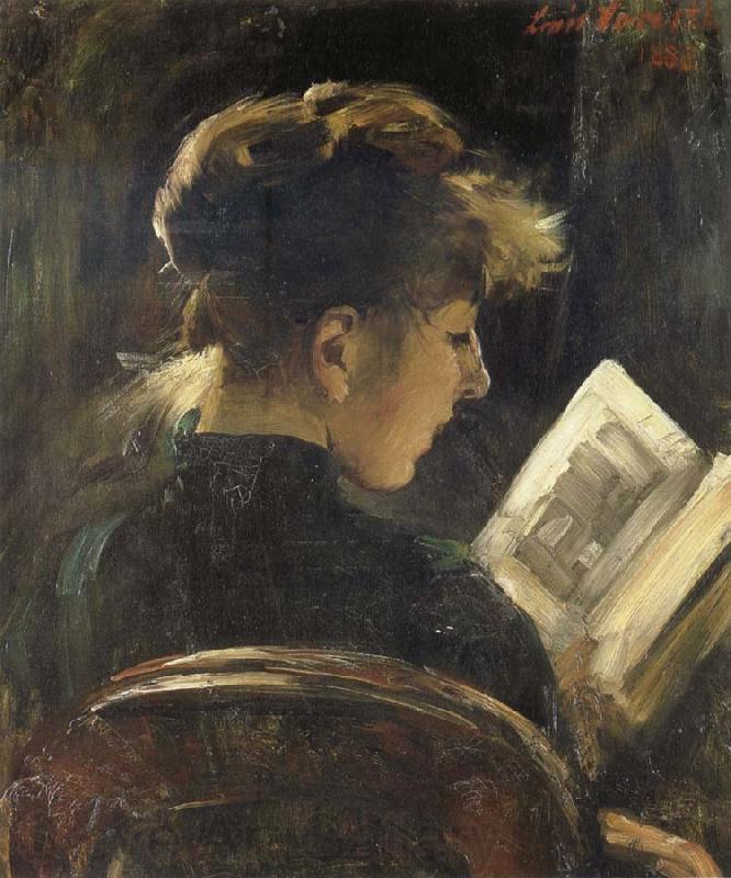 Lovis Corinth Girl Reading